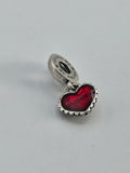 Pandora Daughter Red Heart Dangle Charm