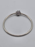 Preloved Pandora Moments Sparkling Star Clasp Bangle 57mm, S925 ALE sterling silver