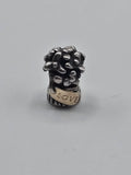 Preloved Pandora Two Tone Love Bouquet Charm, S925 ALE sterling silver and 14K gold