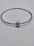 Pandora Thin Silver Bangle (55mm)