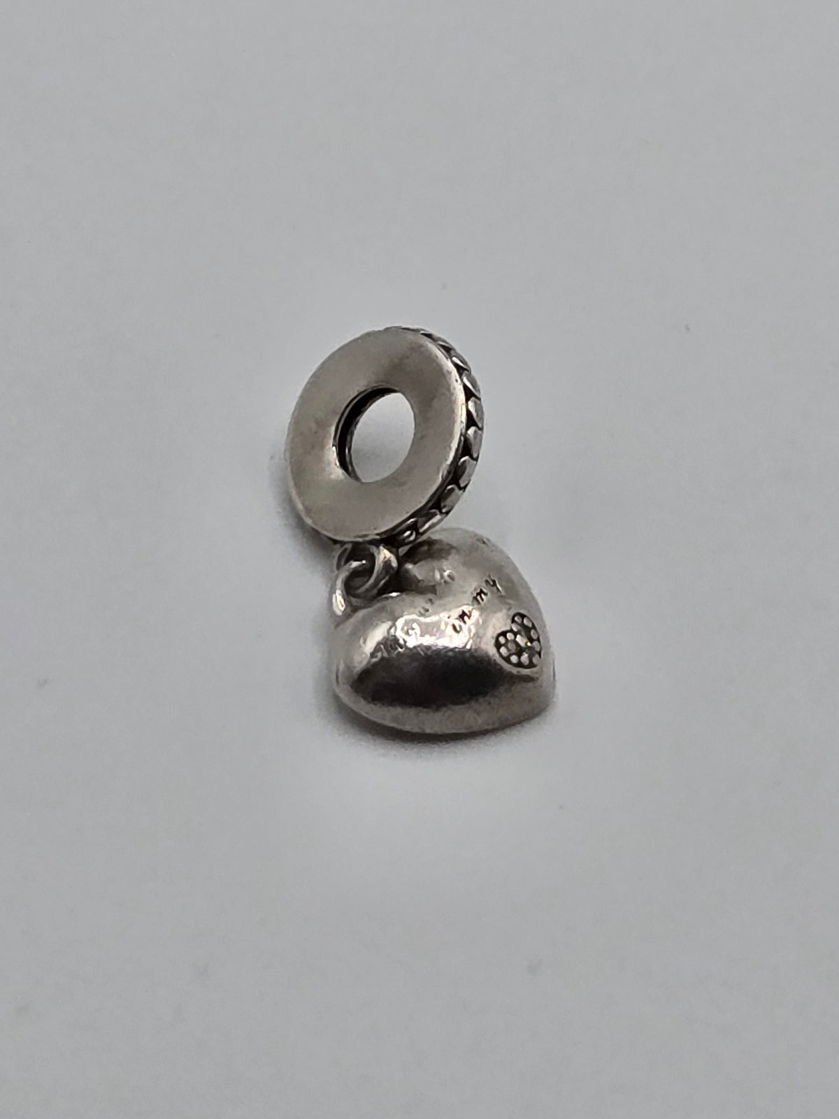 Pandora Daughter Pink Heart Dangle Charm