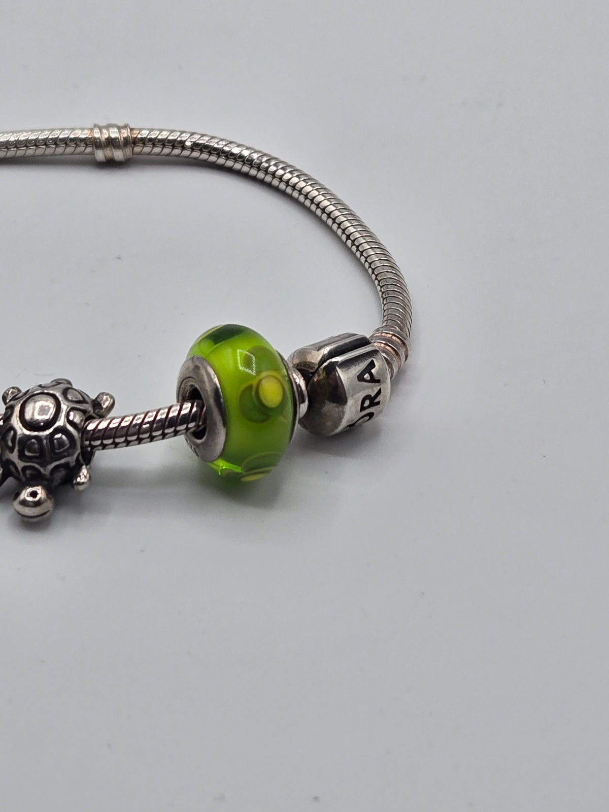 Pandora Bracelet with 6 Charms (18.5cm)