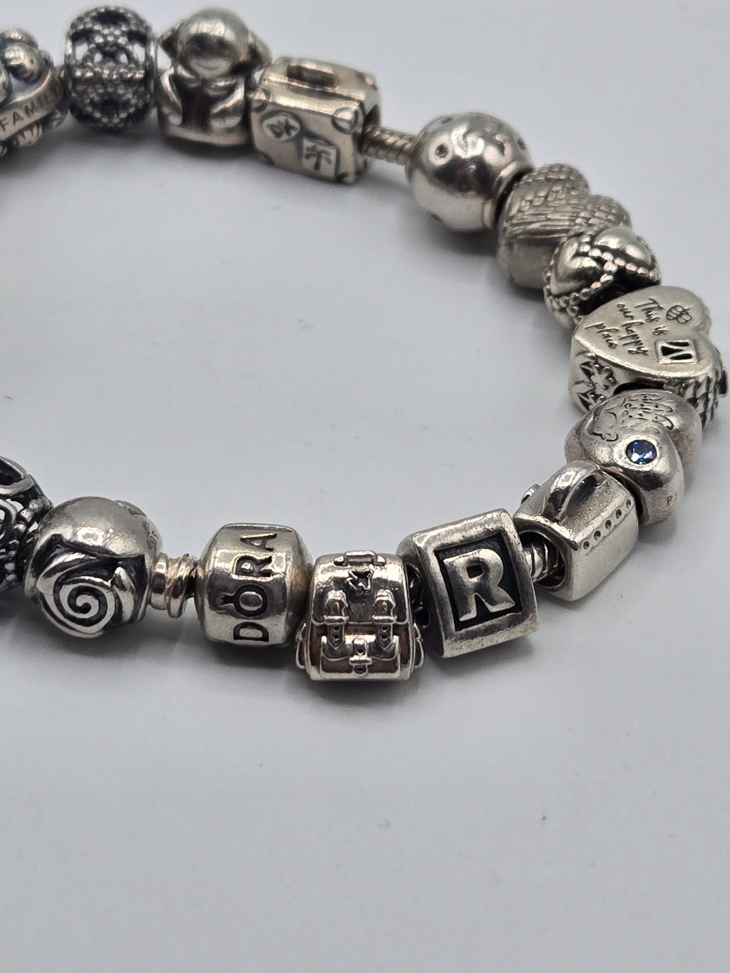 Pandora Bracelet with 19 Charms (21cm)