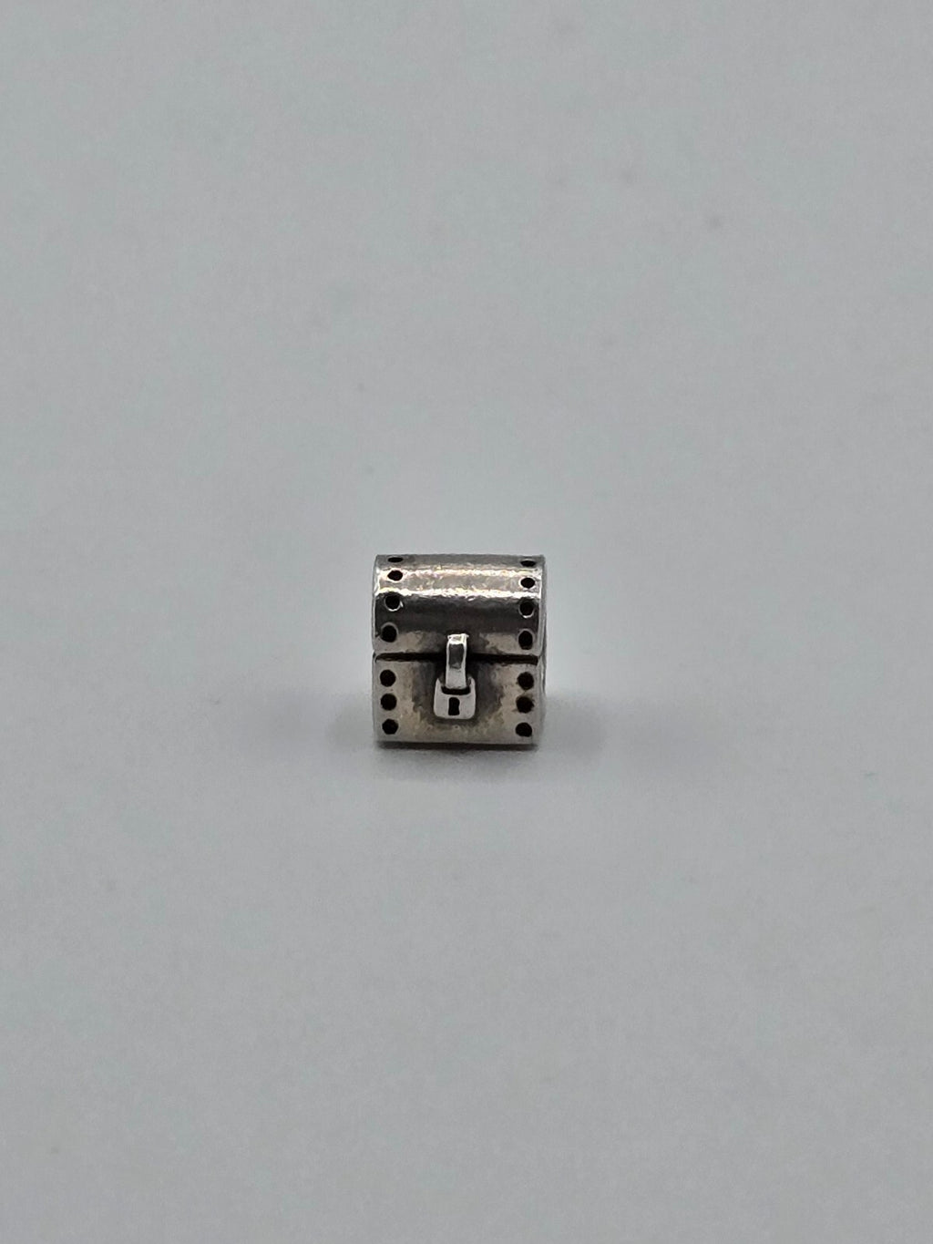 Preloved Pandora Treasure Chest Charm, S925 ALE sterling silver, side view