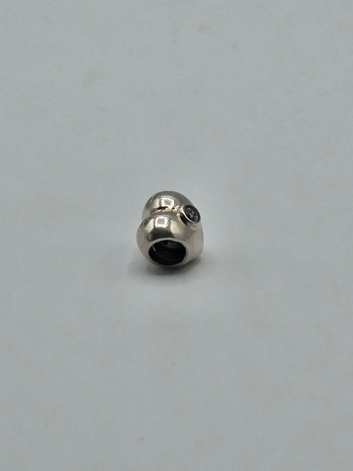 Pandora Heart Charm with Clear Stone