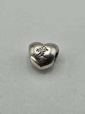 Preloved Pandora Chinese Love Character Heart Charm, S925 ALE sterling silver