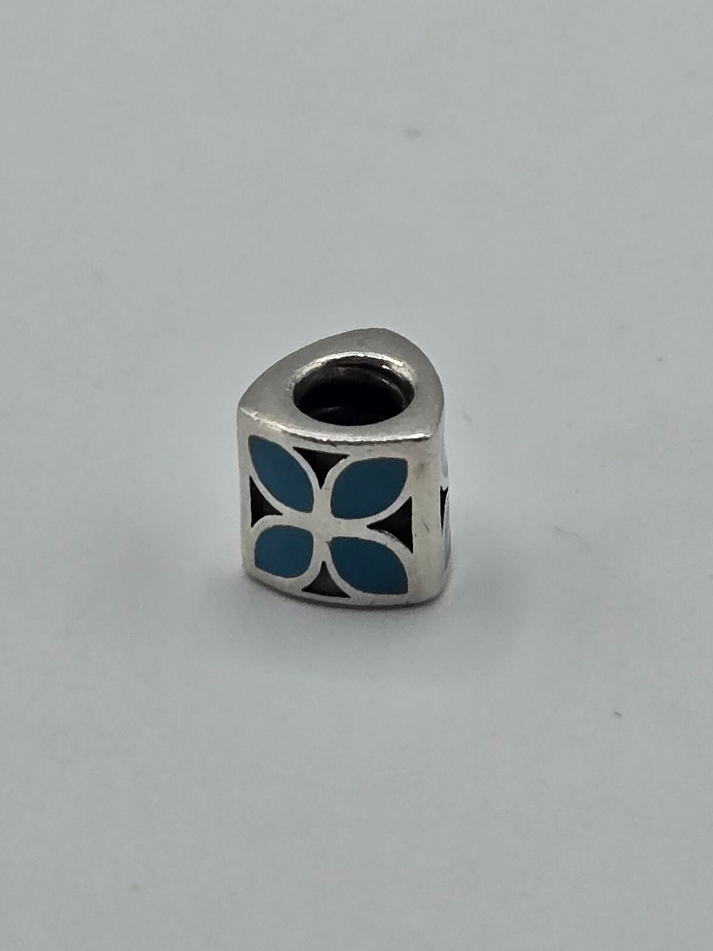 Pandora Blue Enamel Petal Triangle Charm