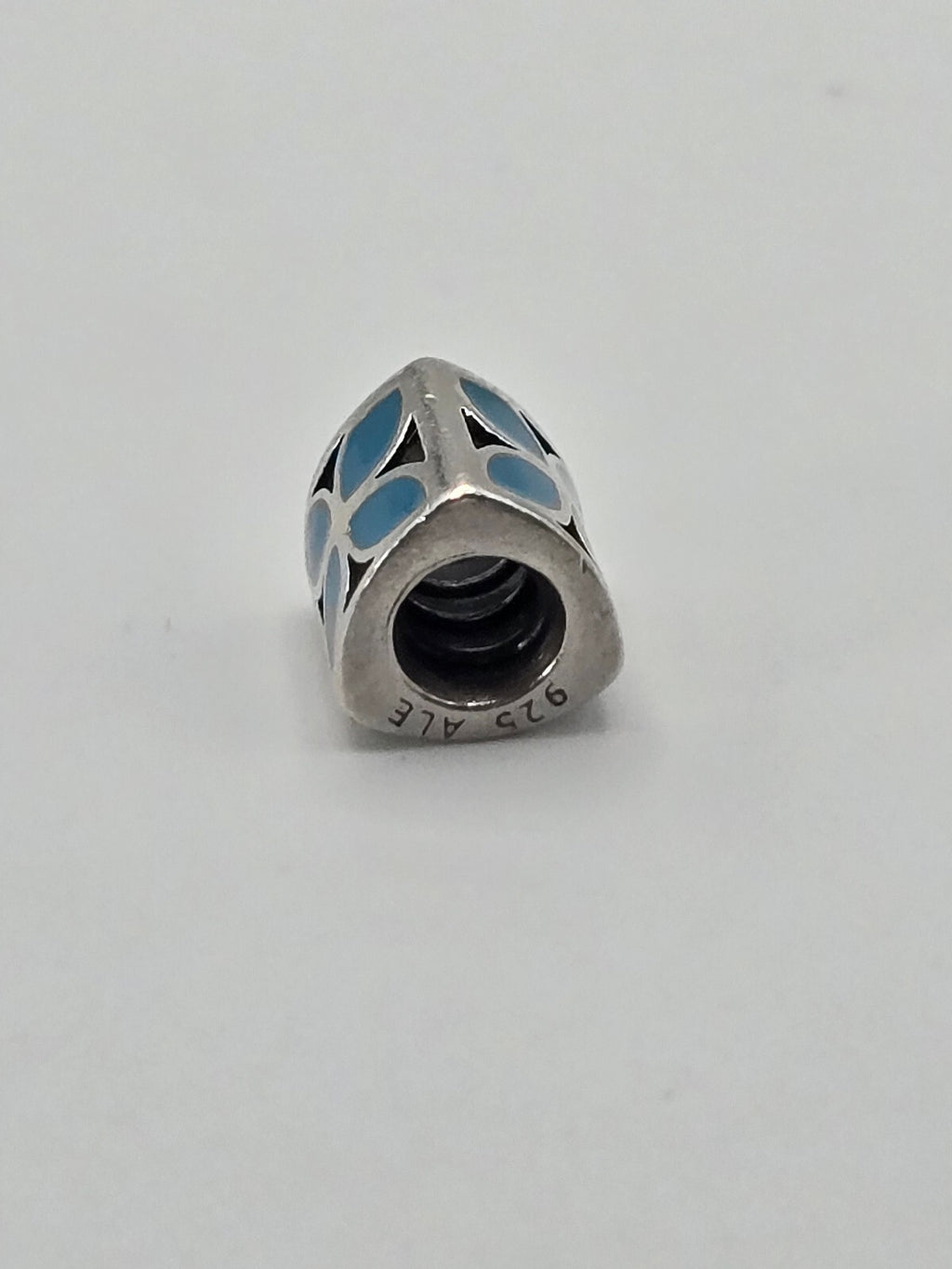 Pandora Blue Enamel Petal Triangle Charm