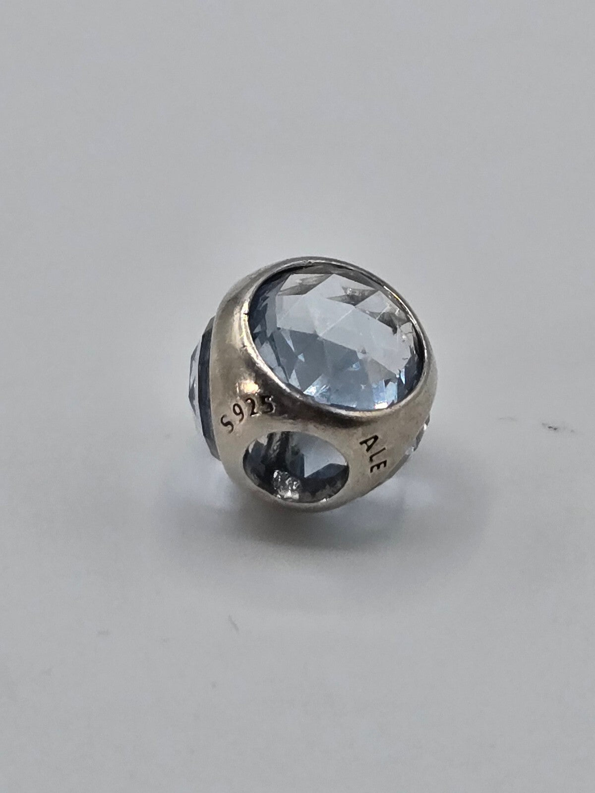 Pandora Light Blue Faceted Crystal Charm