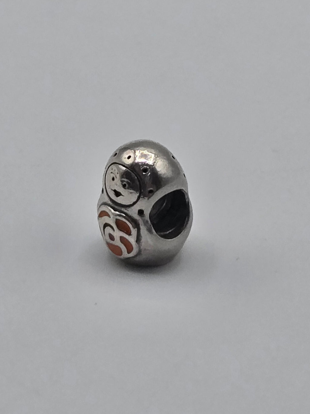 Preloved Pandora Enamel Matryoshka Doll Charm, S925 ALE sterling silver, side view