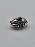 Preloved Pandora American Football Charm, S925 ALE sterling silver, front view
