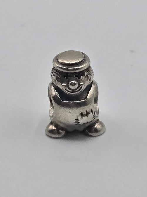 Preloved Pandora Clown Charm, S925 ALE sterling silver, front view