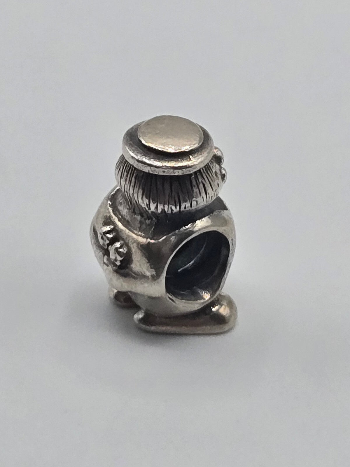 Preloved Pandora Clown Charm, S925 ALE sterling silver, side view