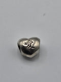 Pandora Chinese Love Character Heart Charm on a plain light background