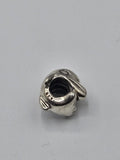 Pandora Curled Elephant Charm on a plain light background