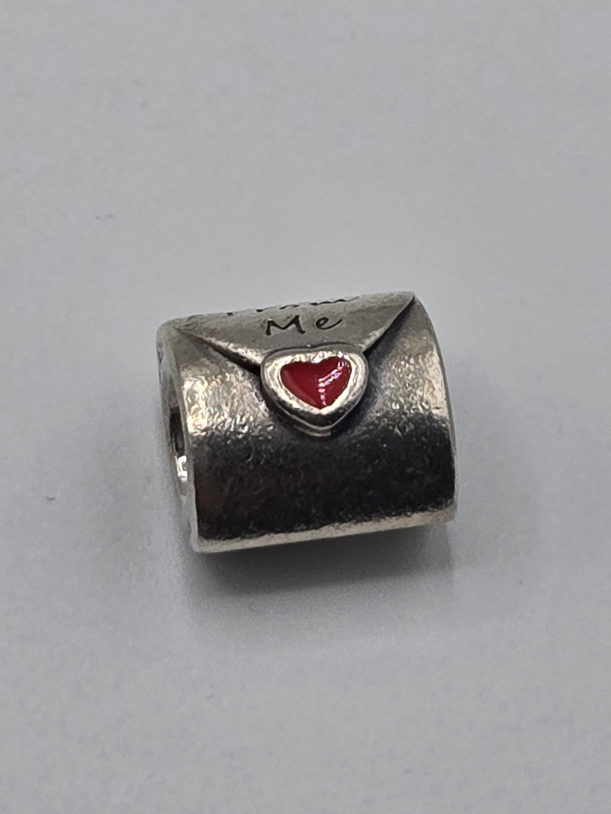 Pandora Love Letter Envelope Charm on a plain light background